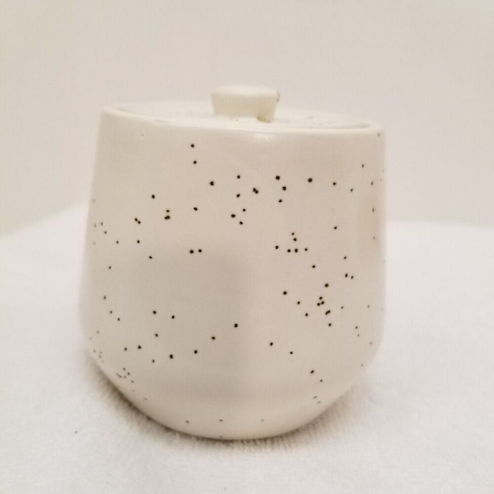 Project 62 stoneware dw/micro safe sugar dish 3"tall x 3" wide